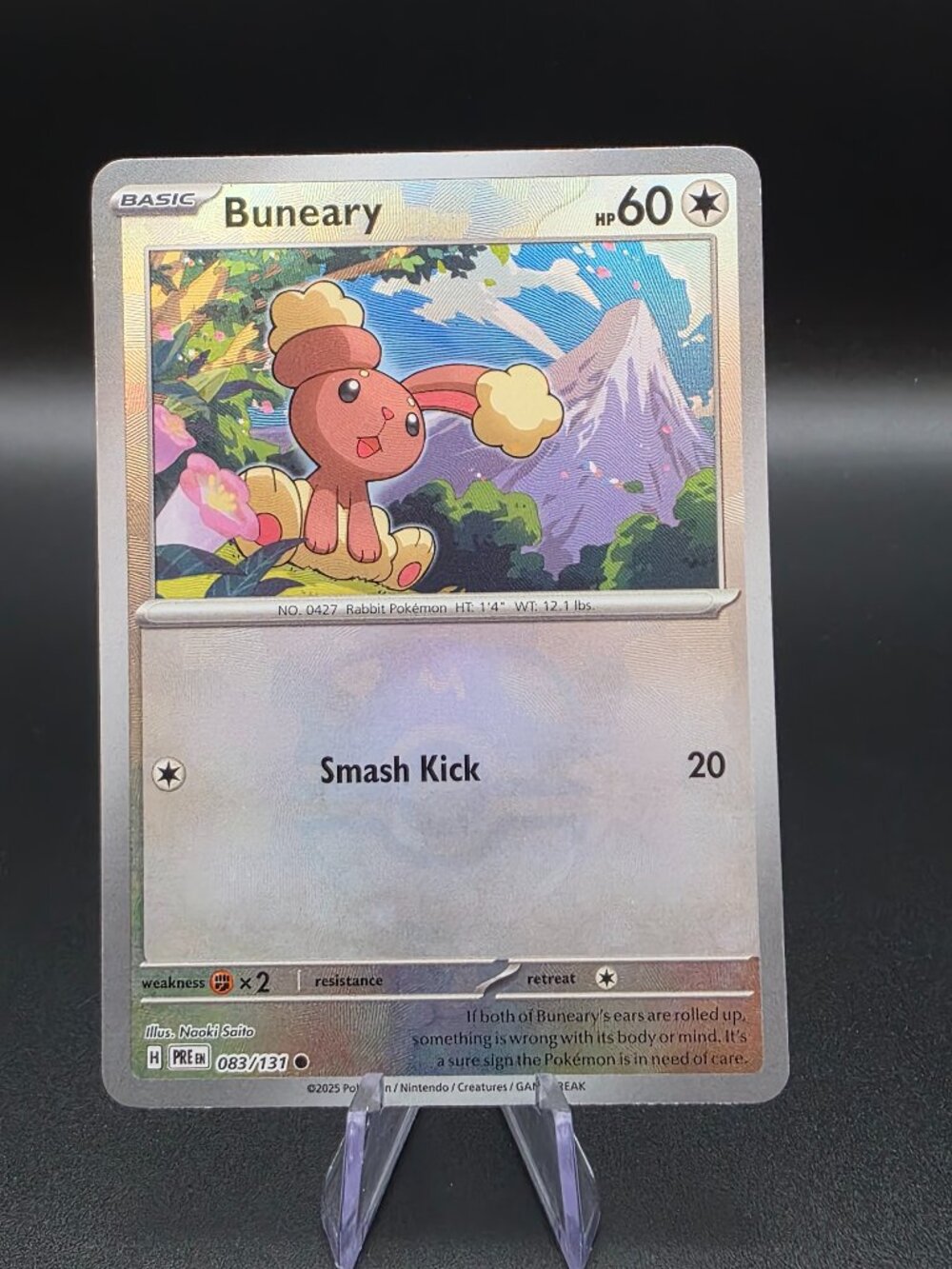 Buneary (Master Ball Pattern) 083/131 Holo C Prismatic Evolutions NM Pokemon
